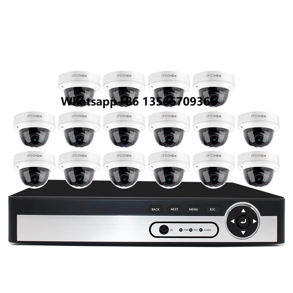 

Manufacturer 16 Channel H.265+ NVR POE 5MP CCTV Video Surveillance Kit 16ch IP Camera Security System for Indoor