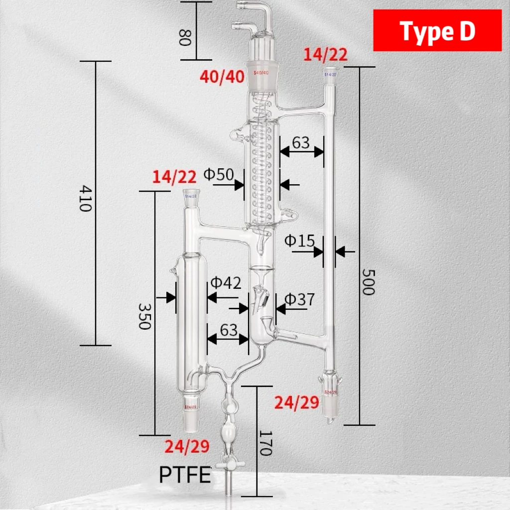 5225 Electromagnetic Funnel Distillation Heads, Laboratory Distillation Head Tower Device view 4