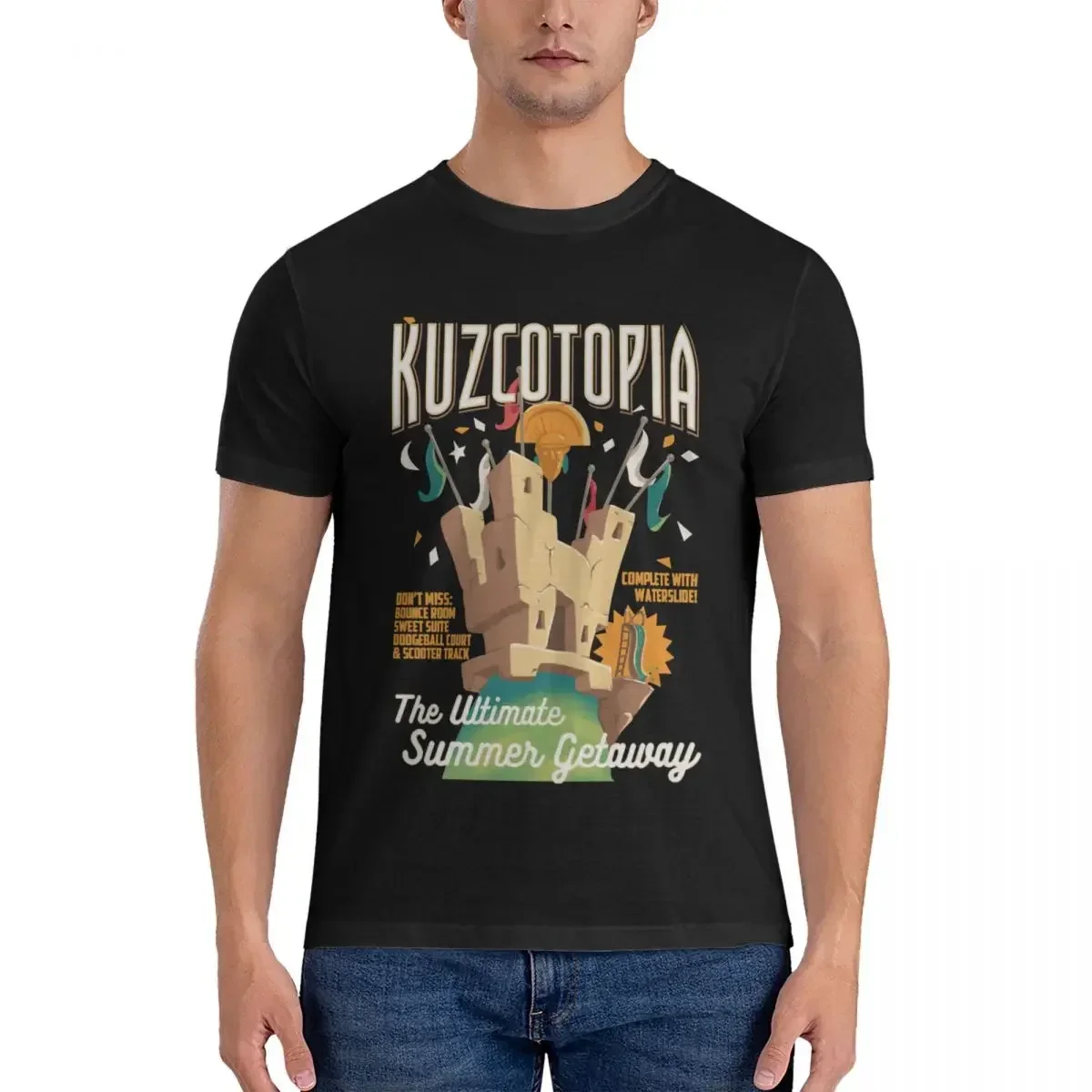

The Emperor'S New Groove KuzcotopiaFitted T-Shirt workout shirts for men mens graphic t-shirts big and tall