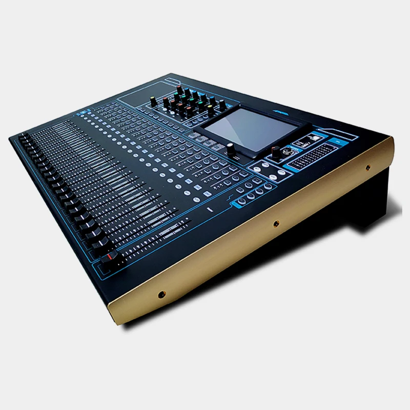 V32 Professional Digital Mixer 32-Channel Electric Fader Audio Mixing Console Sound Table Equalizer Effector Stage Performance