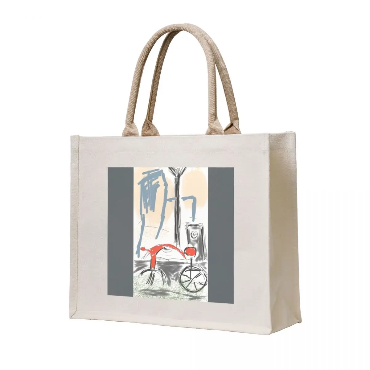 

The Red Bicycle Tote Bag personalized tote shopping bags foldable supermarket folding bag