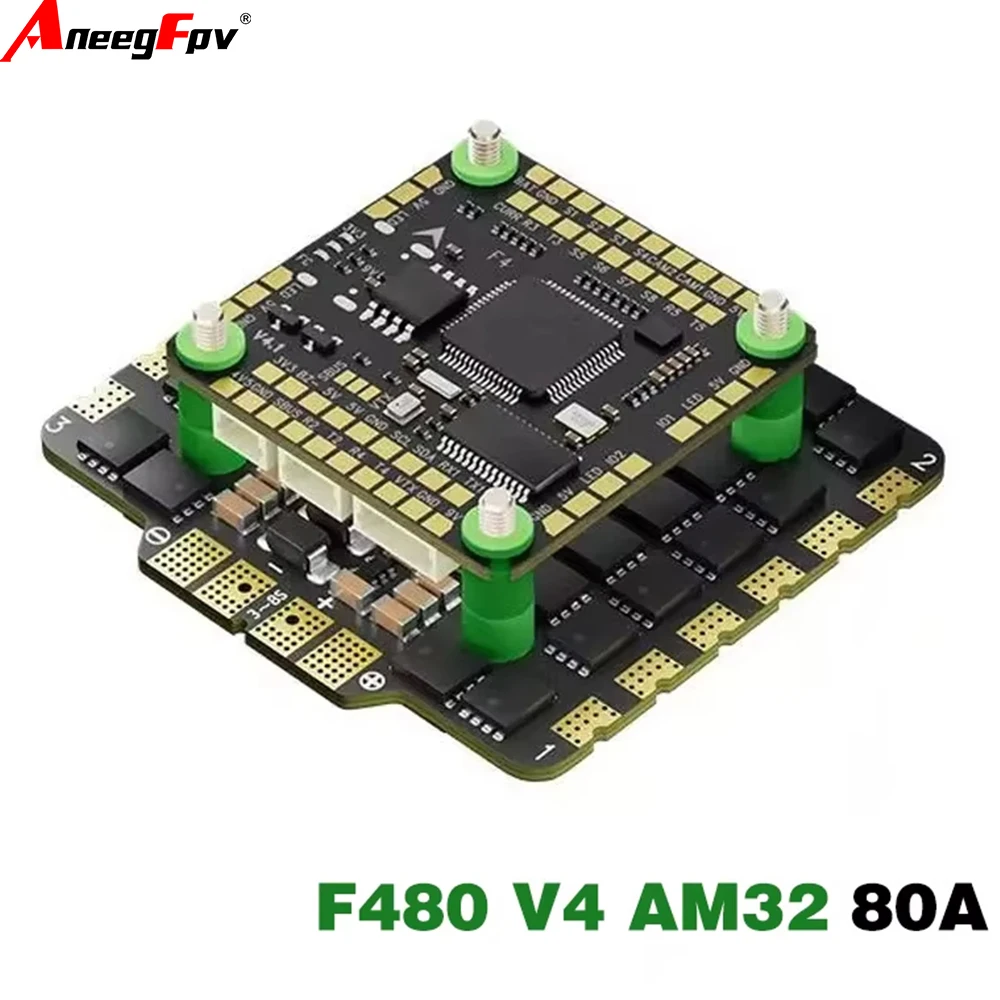 Aocoda RC F480 V4 AM32 Flight Controller  F405 80A 4in1  ESC 32Bit Stack  for FPV Racing Drone FPV freestyle parts