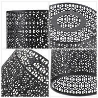 Hollow Out Round Pendant Lamp Shade Metal Ceiling Light Cover Decorative Light Fixture for Bar Store Lamp Cover