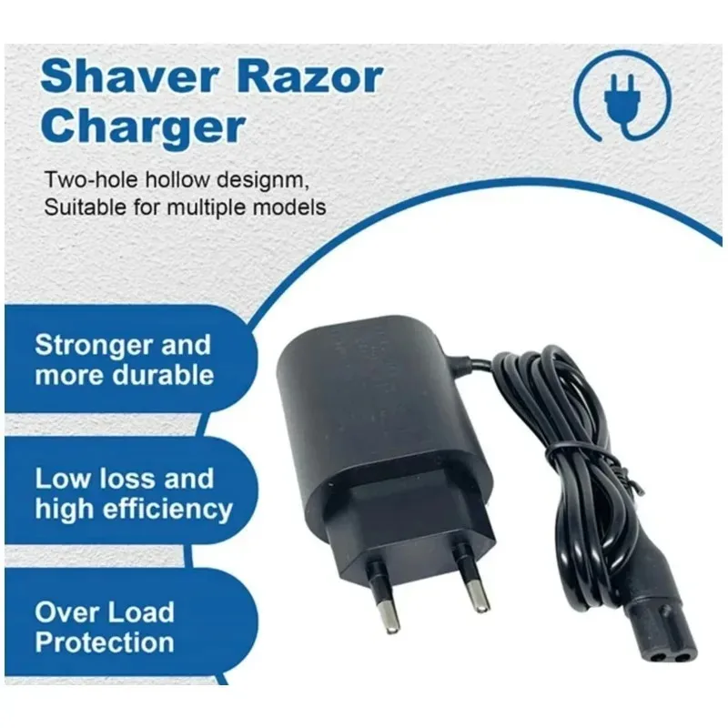 Replacement Shaving Charger Electric Shaver Charger Adapter Easy Install EU Plug12V 0.4A  for Braun Ser New Ies S3 S5 S7 S8 S9