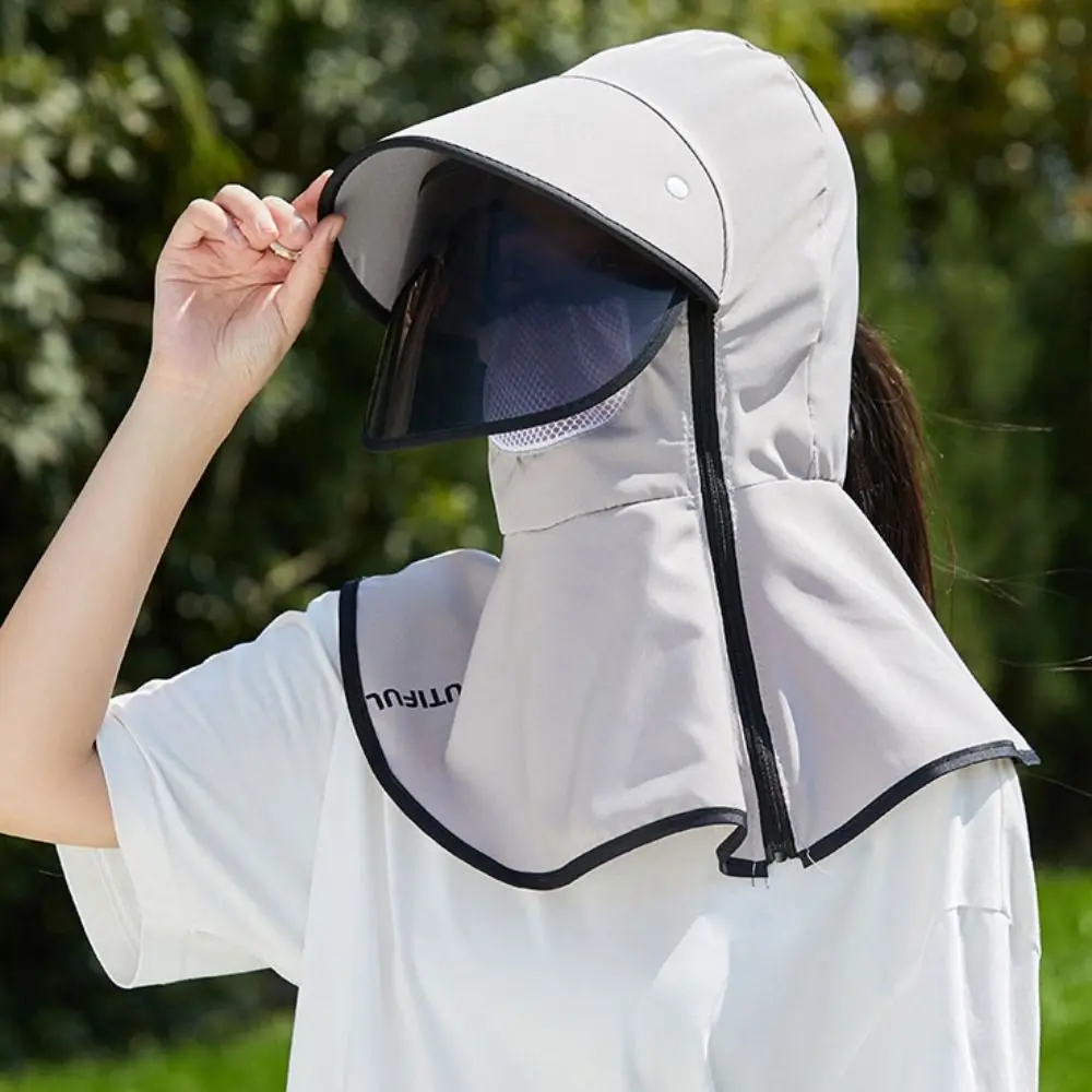 Breathable Neck Guard Sunshade Sun Hat Dustproof Wide Brim Summer UV Protection Cap Bucket Hat Windproof Tea Picking Hat Cycling