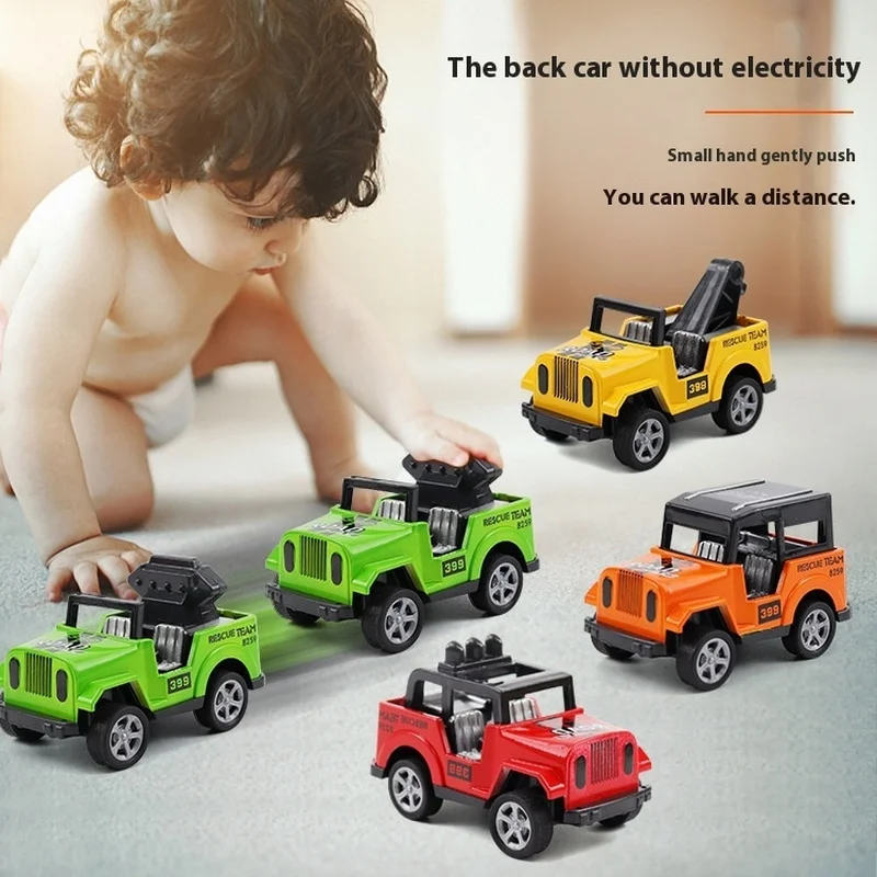 Boy Warrior Car Model Children's Mini Off road Jeep Toy Car Physical Street Stall Gift