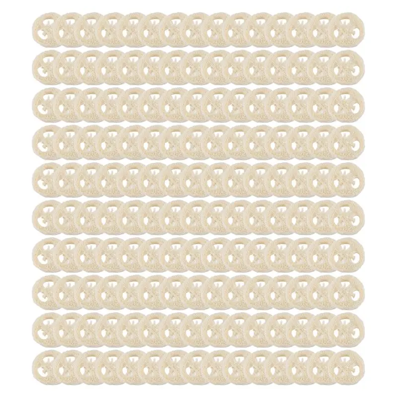 

150 шт. натуральных срезов люфы (луба) ручной работы, для мыловарения, подставок для мыла, чистящих средств, губок, подставок для мыла для лица