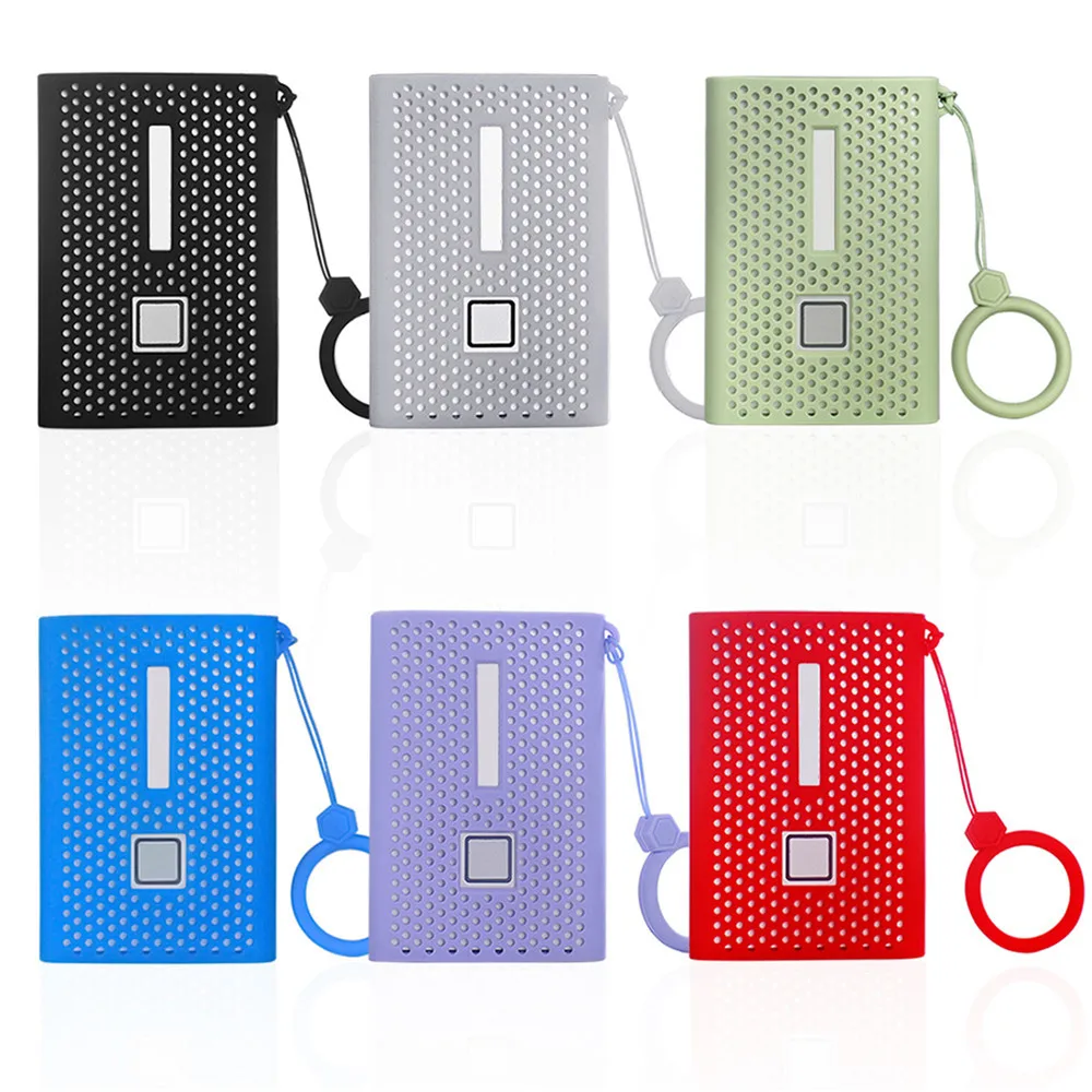 Travel Case for Samsung T7 Touch Portable Solid State Drive Silicone Storage Case Anti-Scratch Protective Cover Sleeve Shell