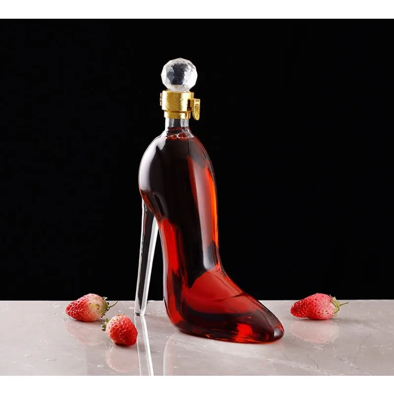 

Creative glass high-heeled wine dispenser, high-heeled wine dispenser