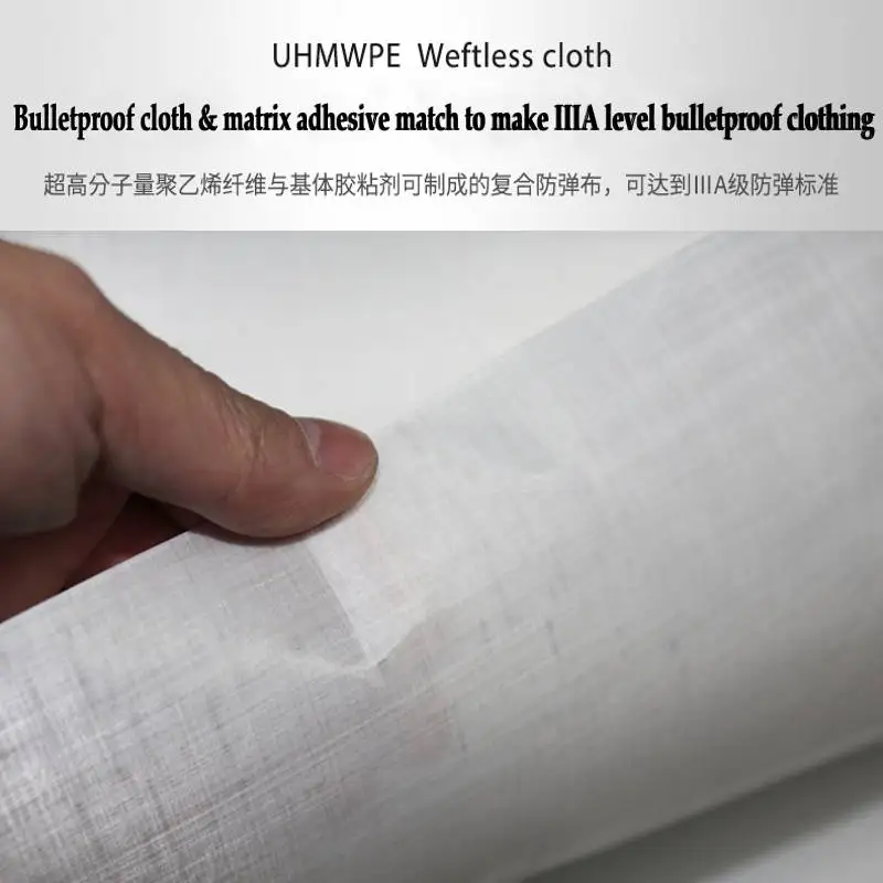 UHMWPE fabric Light weight high ballistic performance bulletproof UD cloth board explosion-proof anti-stab for make Body armor