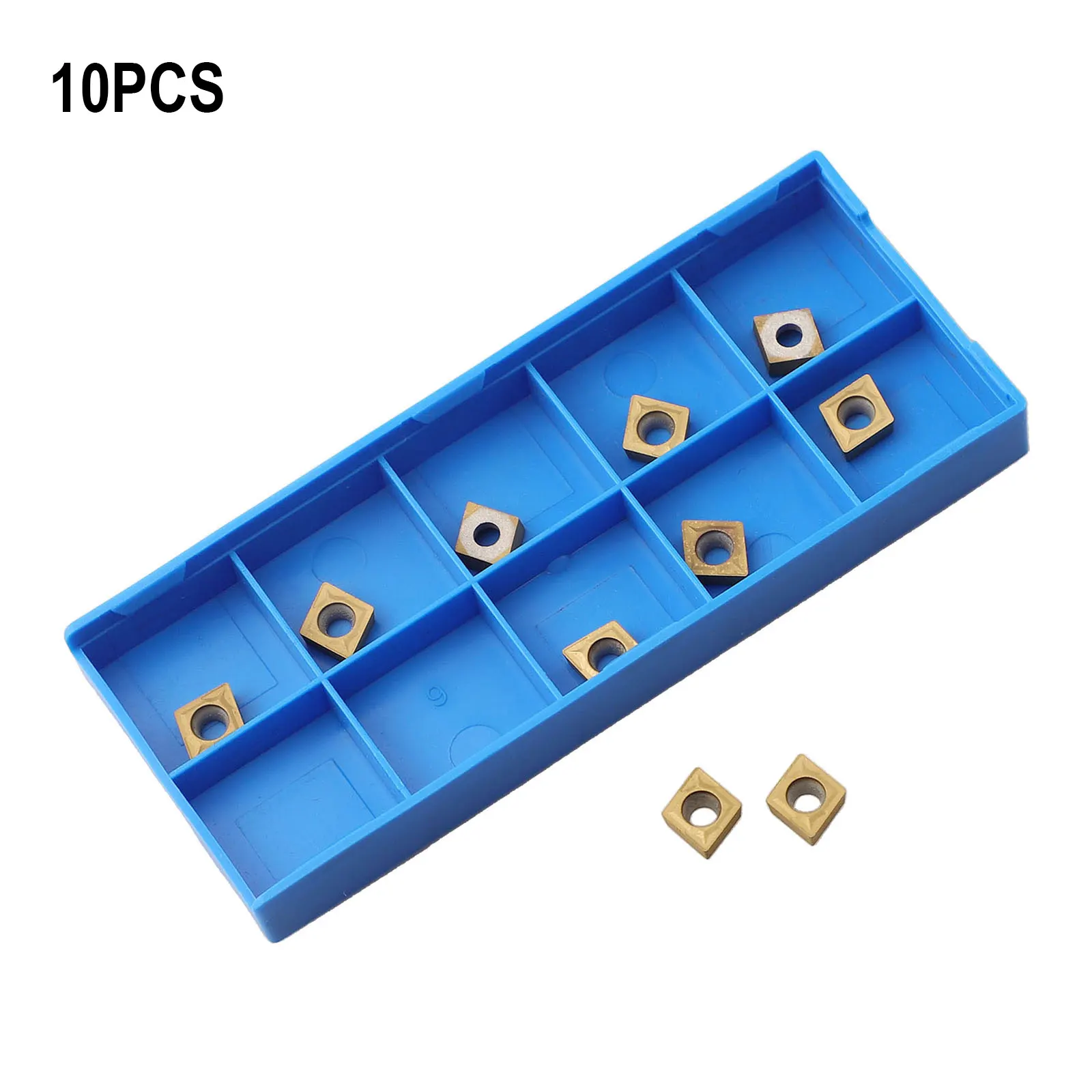 

10pcs CCMT 060204 /CCMT 21.51 US735 CNC Carbide Inserts Metalworking Tool Set Precision Grinding For Semi-Finishing, Finishing