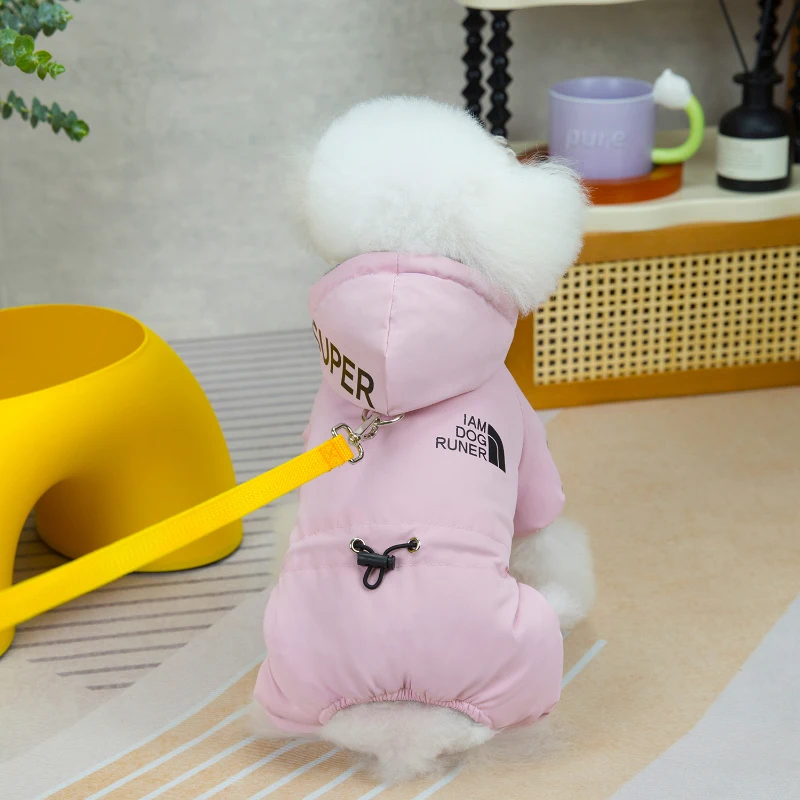 Winter Dog Coat Waterproof Warm Pet Jacket Reflective Puppy Hoodies French Bulldog Poodle Outfits Chihuahua Costumes Dog Clothes