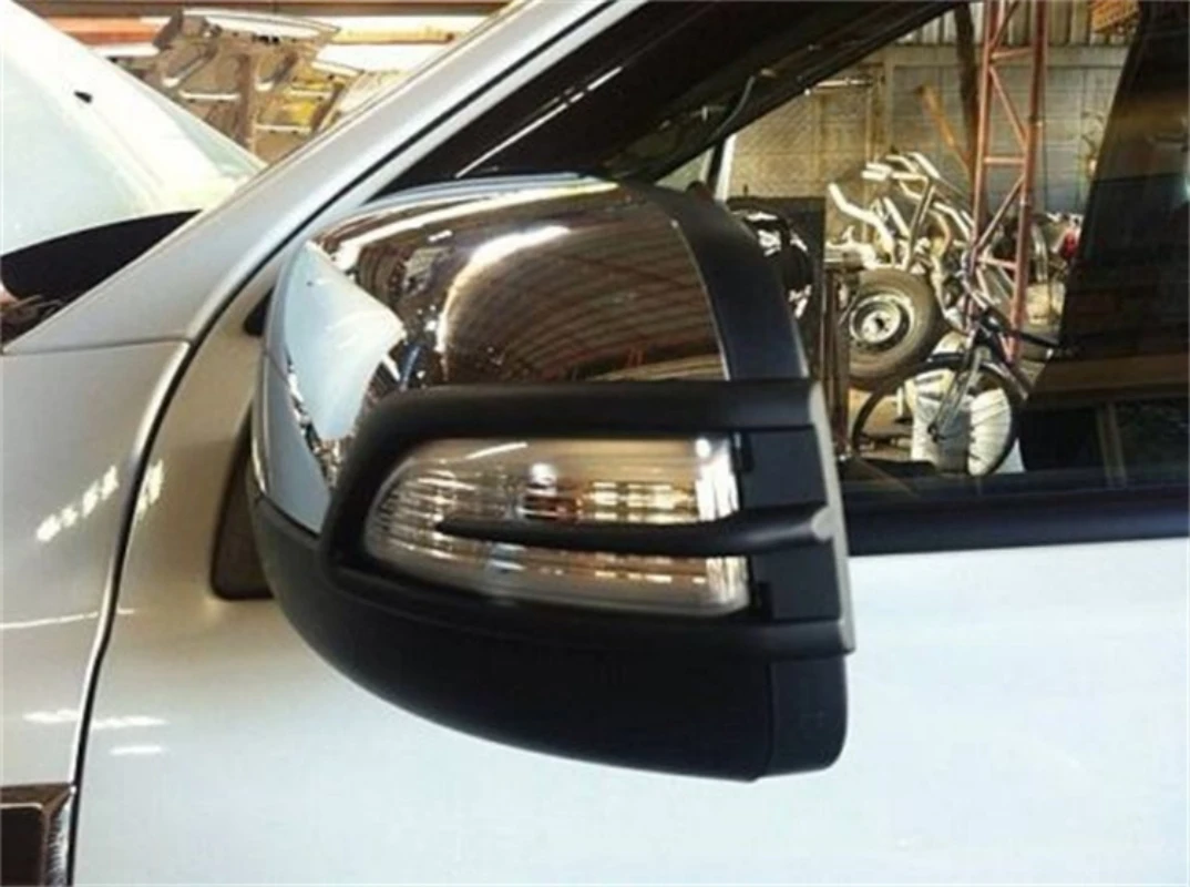 Turning Lamp Cover ABS Matte Black Exterior Side Mirror Light Cover For Ford Ranger 2012-2021 T6 T7 T8 Car Accessories 4x4 Parts