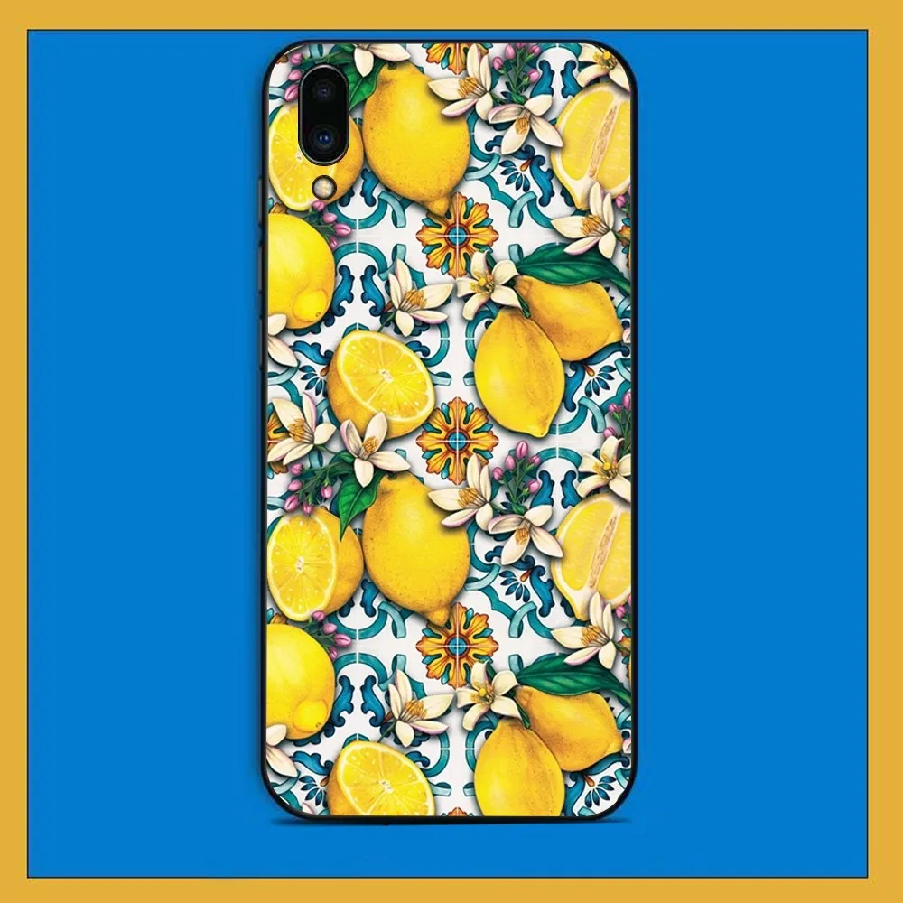 Mediterranean Lemon Phone Case For Huawei Y9 6 7 5 Prime Enjoy 7s 7 8 plus 7a 9e 9plus 8E Lite Psmart Shell