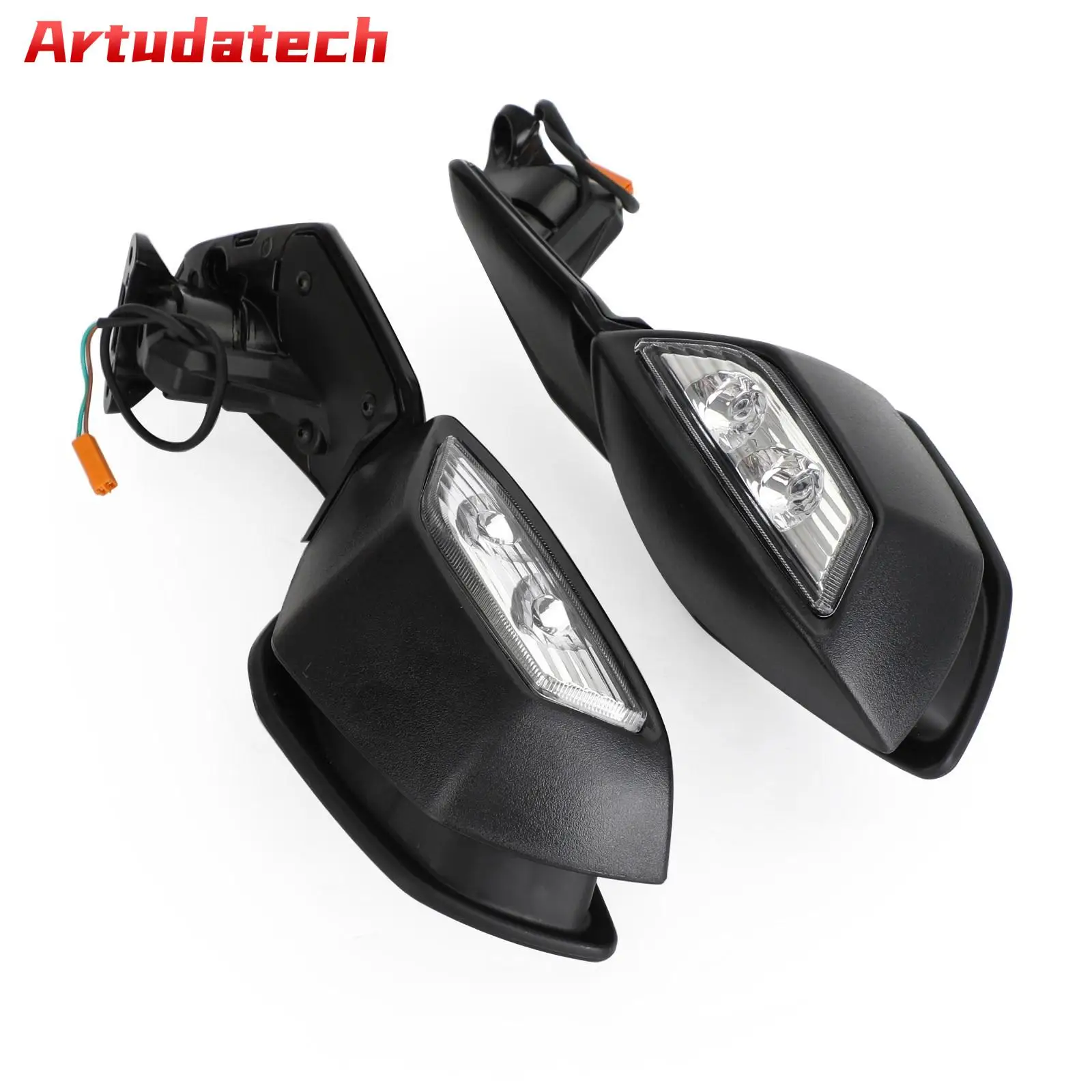 

Artudatech Left & Right Side Rear View Mirror Indicator For Kawasaki Ninja ZX10R 2016-2020