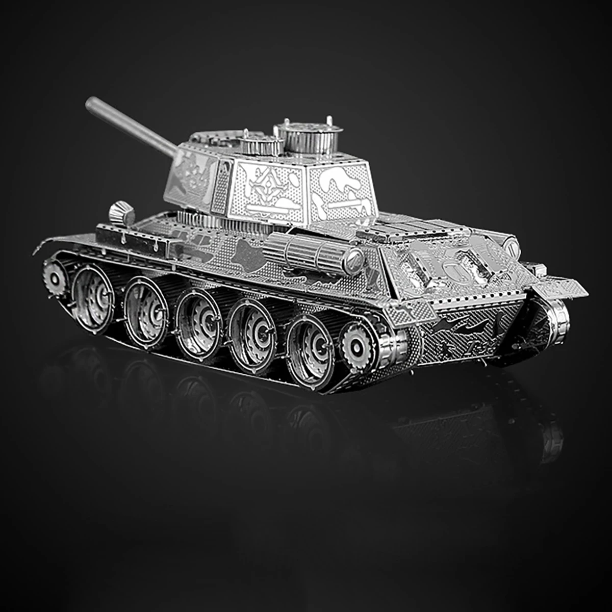 T34 TANK 3D Metalowe puzzle dla dorosłych Dzieci DIY Mecha Zestawy modeli Bloki Myśliwiec Zestaw modelarski Łamigłówka Fidget Toys