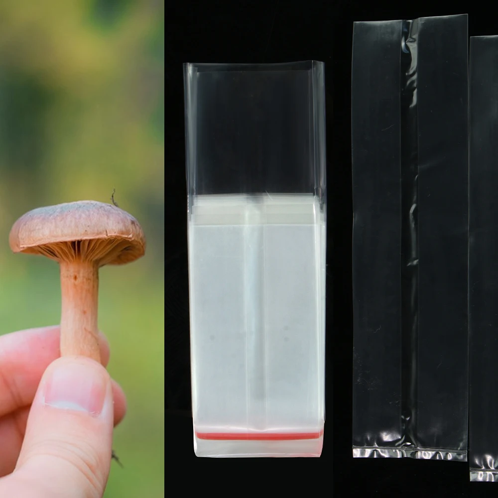 PVC Mushroom Spawn Grow Bag High Temperature Plastic Pre Sealable Agaric Spawn Culture Planting Pouch Humidity Garden Supplies