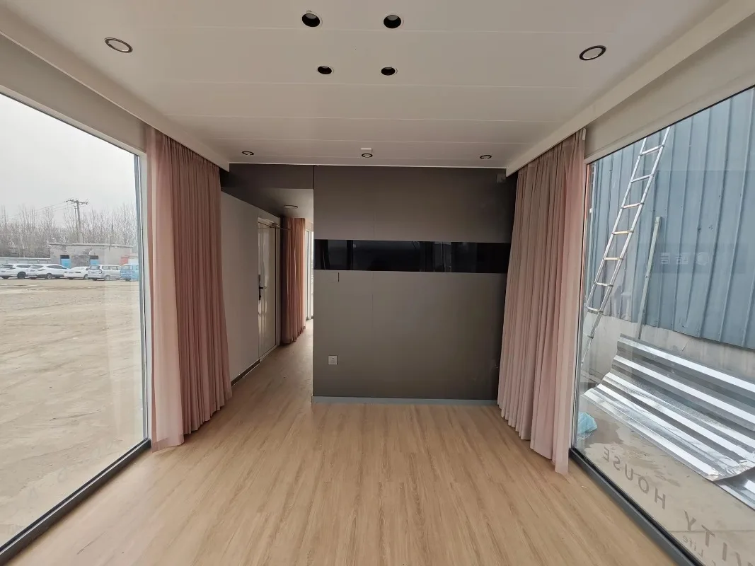 Ville domestiche mobili prefabbricate con struttura in acciaio a spostamento rapido per hotel all'aperto e soccorso di appartamenti