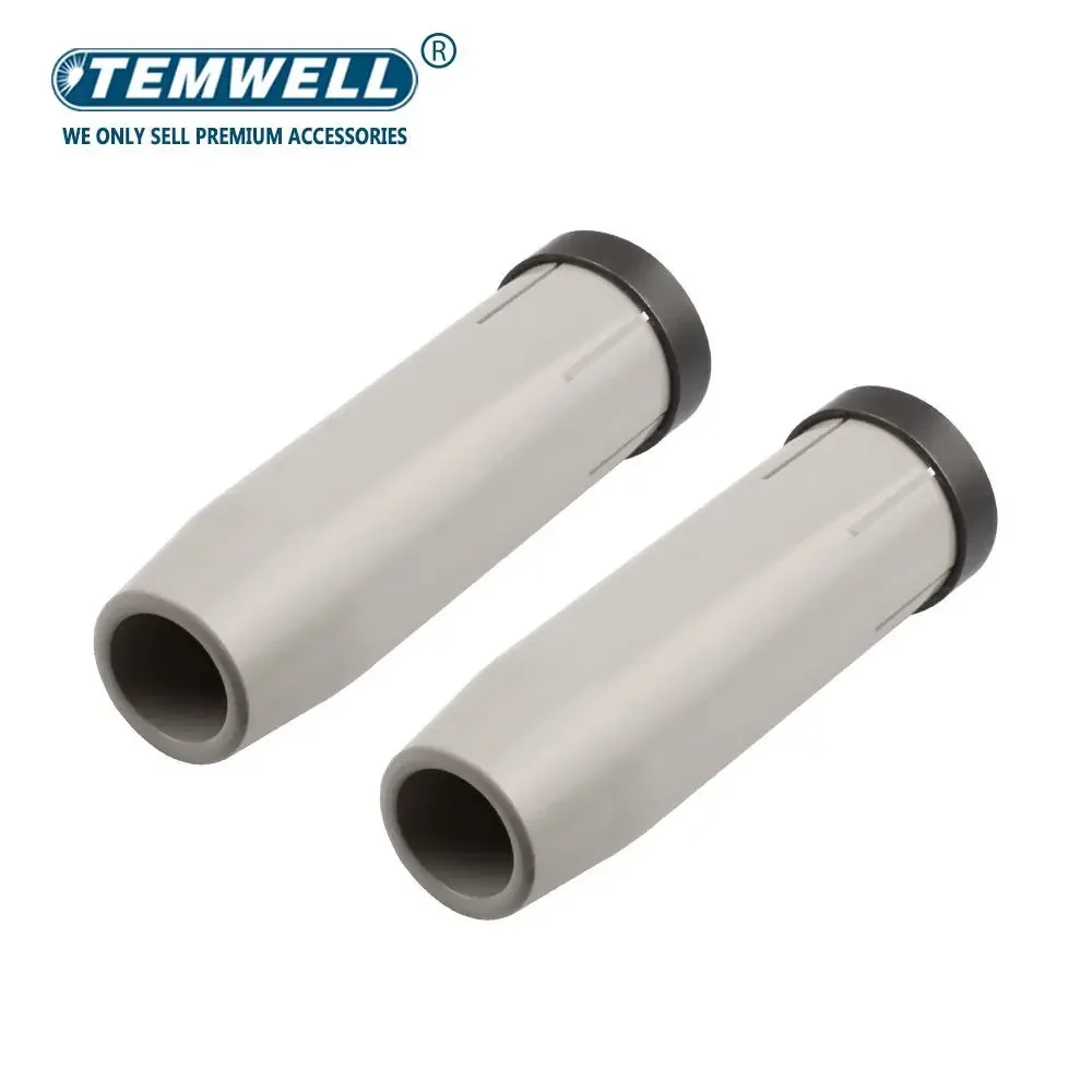 TEMWELL 36KD Coated Protective Nozzles 2/ 5/10PCS Non-Stick European Airless Protective Cover Mig Welding Tools