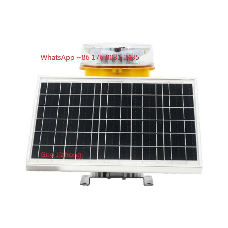 

Telecommunication Tower Solar Obstruction Warning Light Red Beacon Flashing Medium Intensity Aviation Obstruction Light