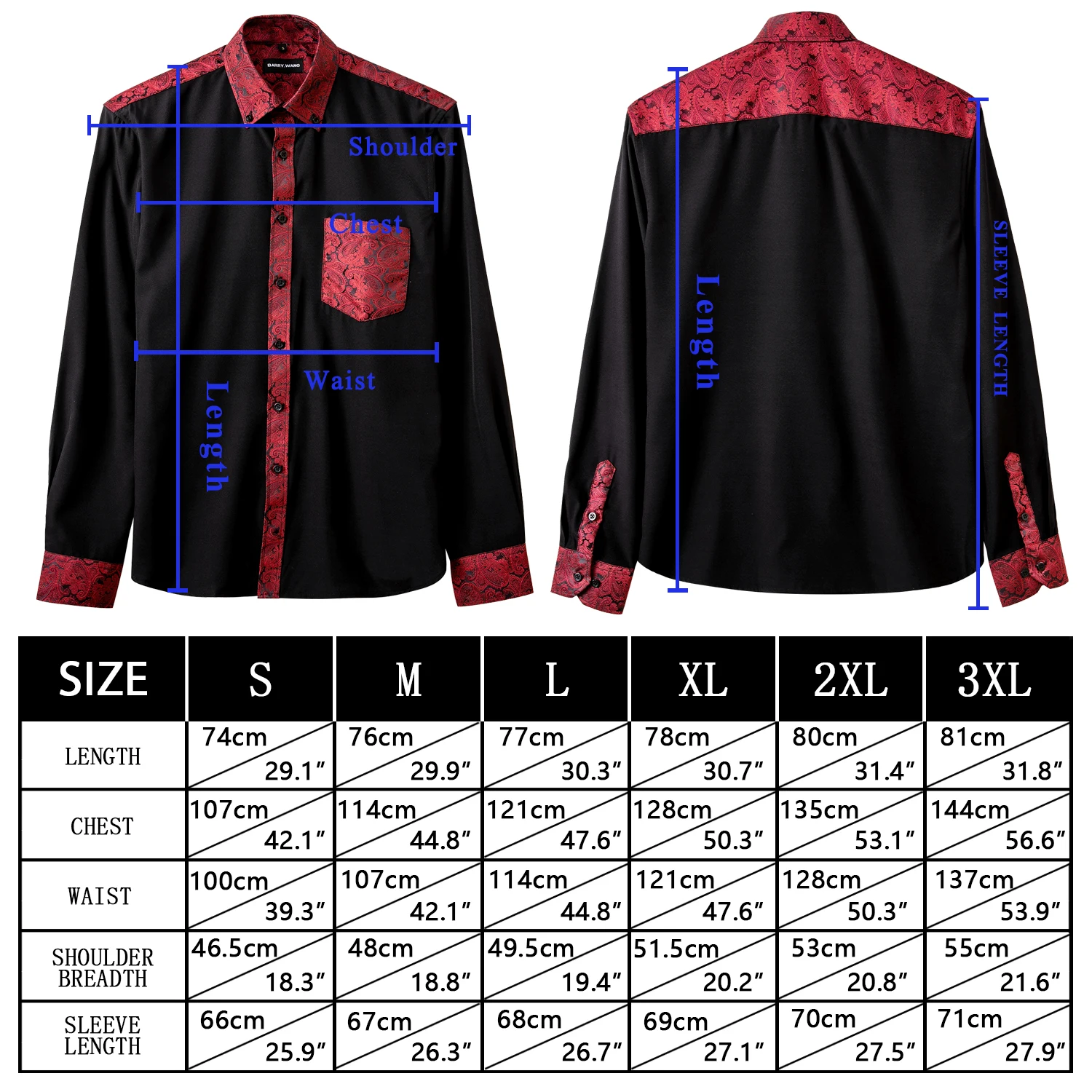 Luxury Silk Shirts for Men Long Sleeve Solid White Gold Pink Blue Green Black Two Color Slim Fit Male Blouses Tops Barry Wang