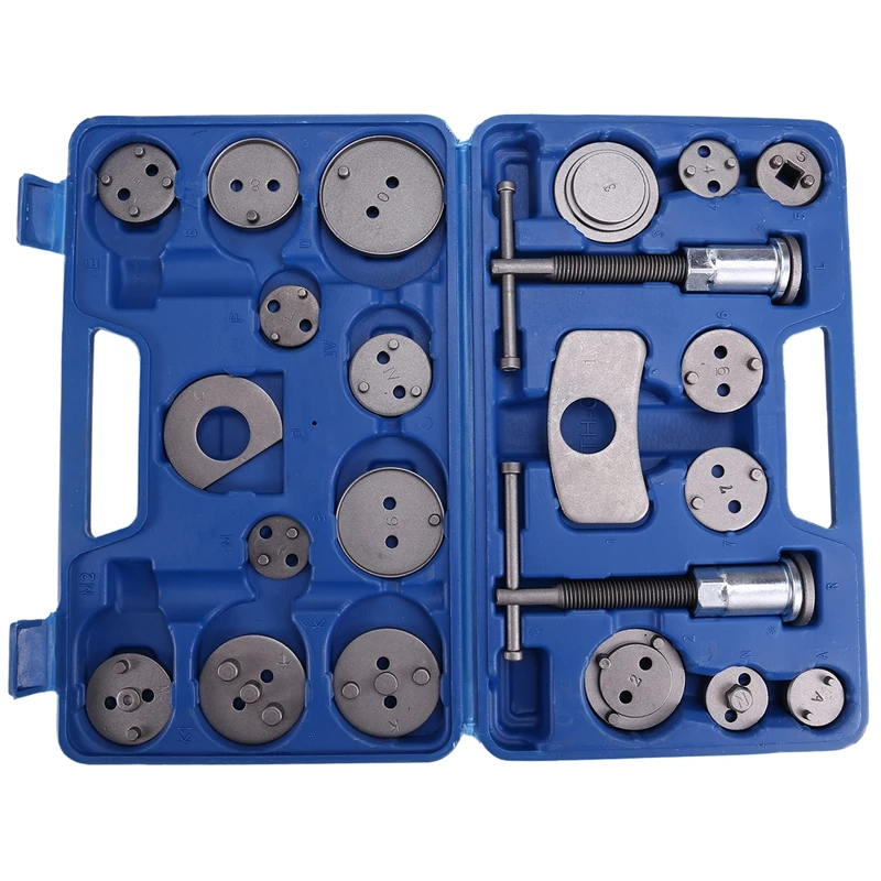 Brake Caliper Compression Tool Set Thrust Bolt Assemblies Retaining Plates Caliper Hangers Disc Adapters With Gloves