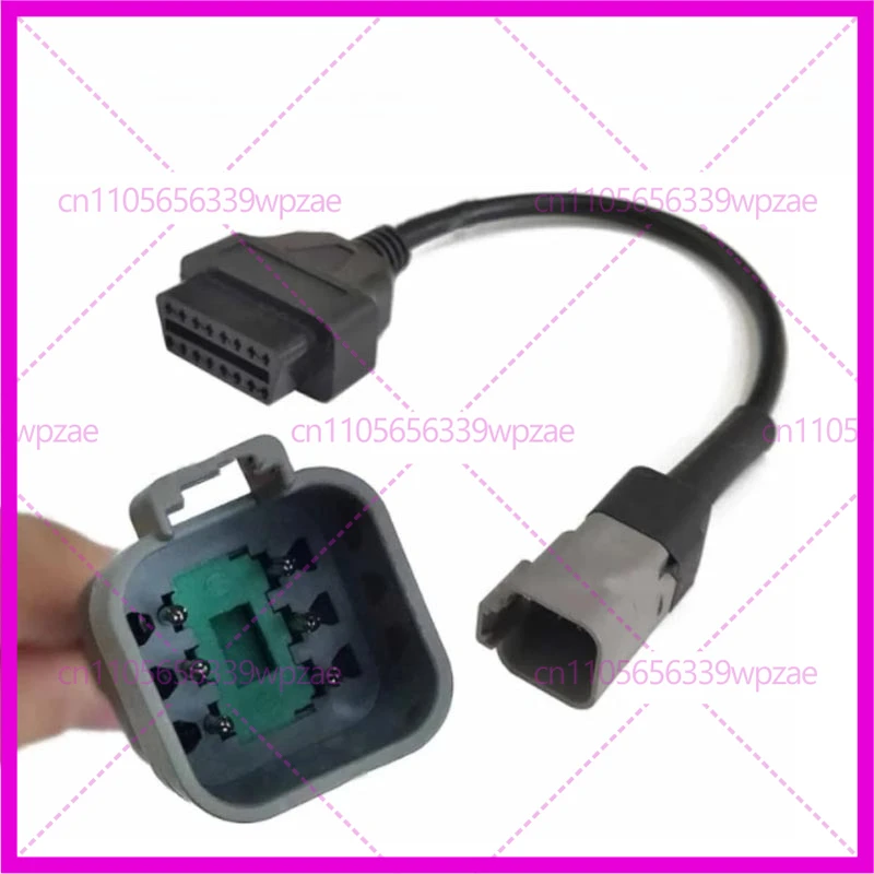 

Подходит для Bombardier BRP 6-контактный MOTO ATV UTV мотоциклетная соединительная линия 6-контактный разъем «папа» на 16-контактный разъем OBD2 диагностический адаптерный кабель