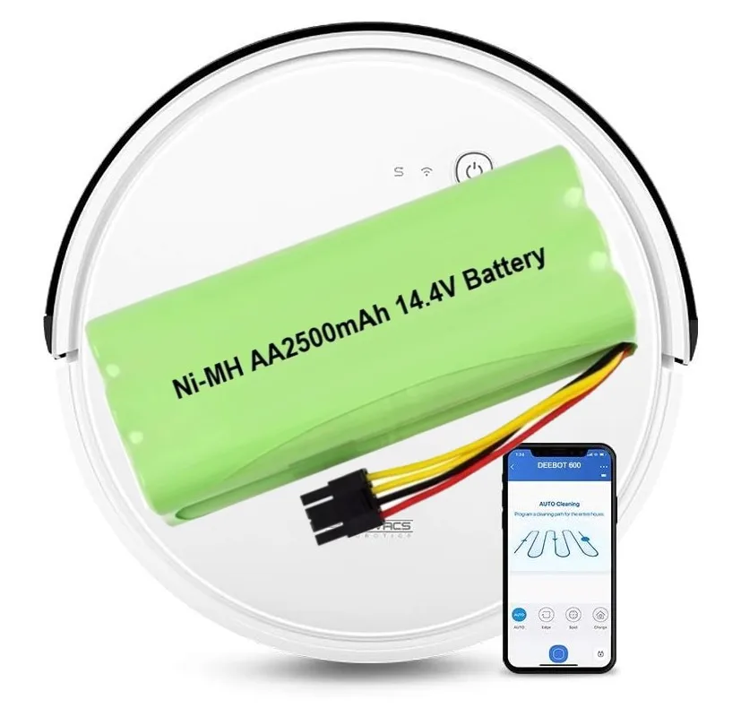 Перезаряжаемая батарея 14,4 В, совместимая с Ecovacs Deebot Deepoo X600 ZN605 ZN606 ZN609, робот-пылесос VCR01 Midea VCR12 Перезаряжаемая батарея 14,4 В, совместимая с Ecovacs Deebot Deepoo X600 ZN605 ZN606 ZN609, робот-пылесос VCR01 Midea VCR12