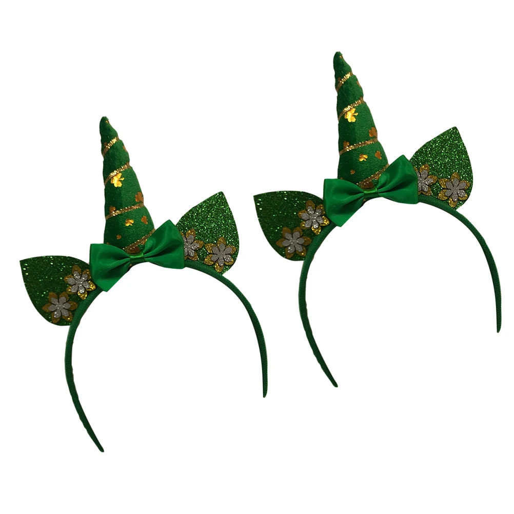 

2 Pcs Unicorn Headband Headdress Hair Bands Headbands for Women Clips Hoops
