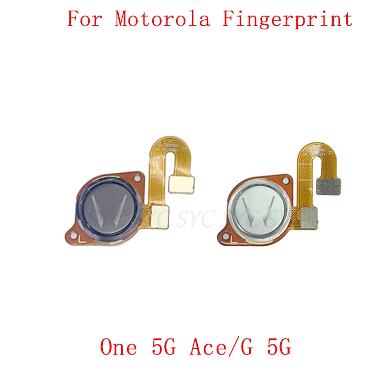 Fingerprint Sensor Button Flex Cable Ribbon For Motorola One 5G Ace G 5G Power Key Touch Sensor Repair Parts