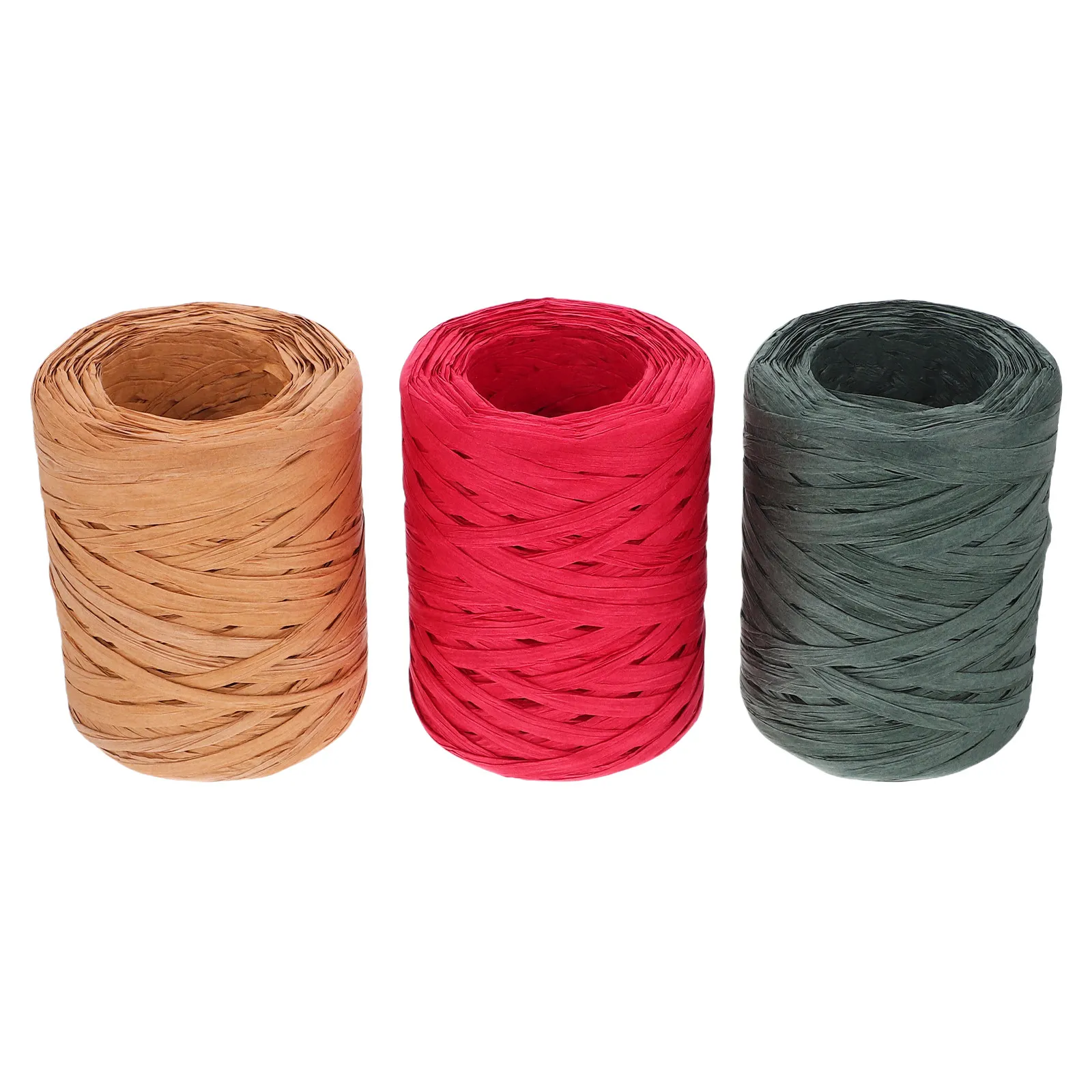 3 Gulungan Pita Rafia Rustic u - Papercraft Supply Ribbon ulasan dan harga