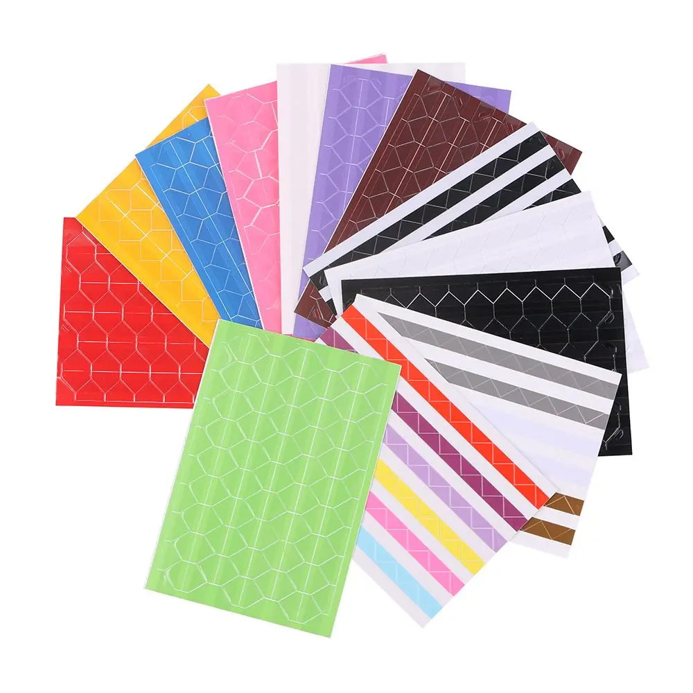 10 Sheets Photo Corner Protectors DIY Colorful Photo Corner Scrapbook Paper Photo Albums Frame Picture Decoration PVC Stickers