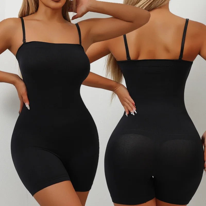 

Women's Large Size Seamless One-piece Camisole Flat-angle Yoga Wear Slimming Peachy Buttocks Sports Shaping One-piece Clothes
