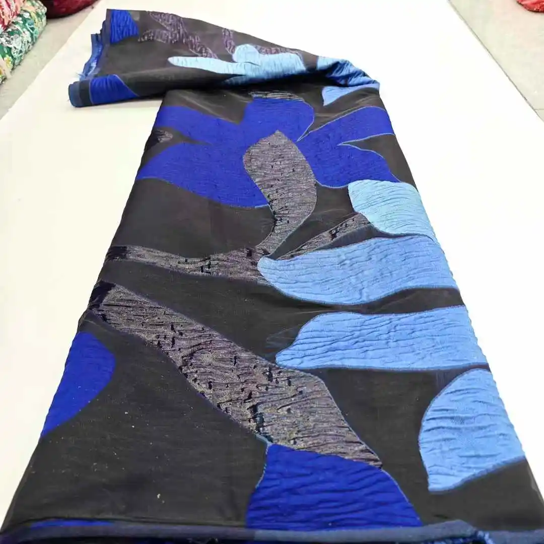 Жаккардовая ткань, кружевная африканская парча, кружевная ткань, нигерийское высокое качество, роскошные шитье, вечерние платья для женщин, 5 ярдов