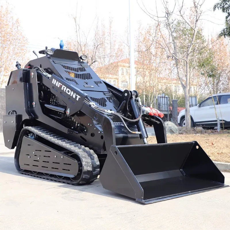 Shipping Mini Skid Steer Crawler Earthmoving Machinery Skid Steer Loader with Optional Attachments