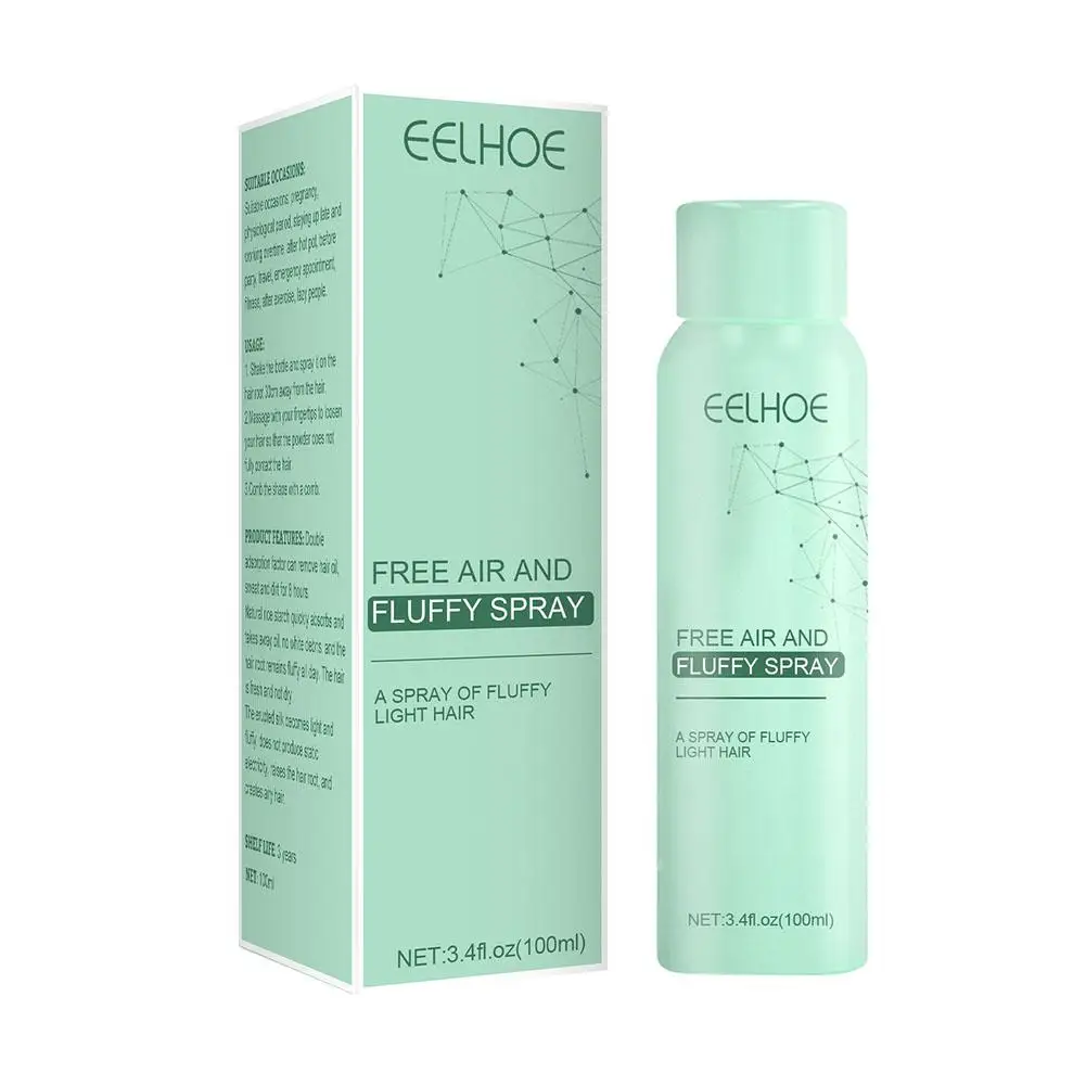 EELHOE-Cabelo Volumizing Spray, Shampoo Sem Lavagem, Ar Livre, Fofo, Óleo, Refrescante, Seco, Controle de Cabelo, K9K4