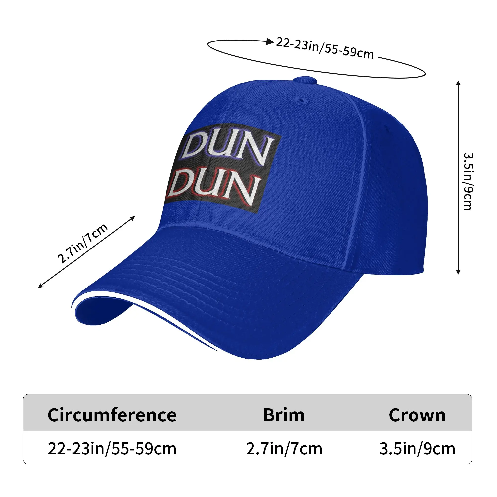 Dun Dun Meme (Law, Order, Parody) Cap Casual Baseball Caps Adjustable Hat Hip Hop Summer Unisex Baseball Hats Customizable