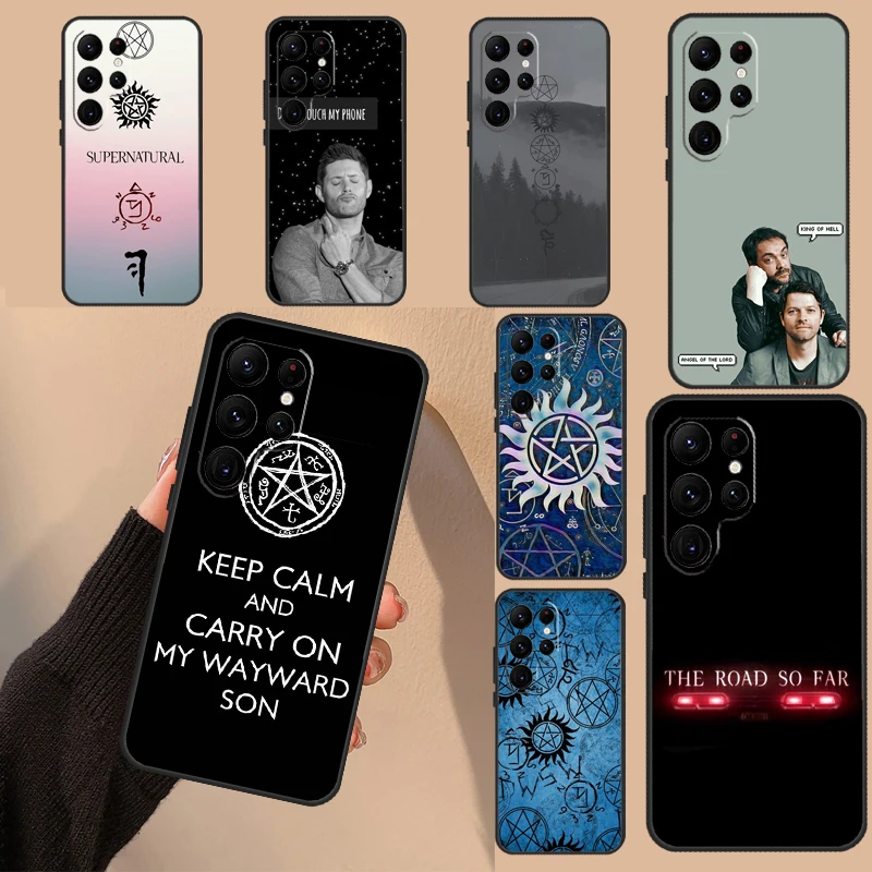 Supernatural Symbol Case For Samsung Galaxy S22 Ultra S20 FE S21 FE S9 S10 Note 10 Plus Note 20 S23 Ultra Cover