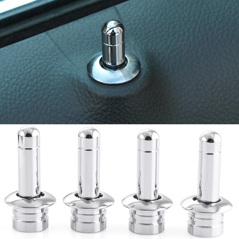 8pcs/set For Chevrolet Cruze 2009-2015 Plating Door Lock Stick Pin Cap Set+Holding for Cruze auto accessories