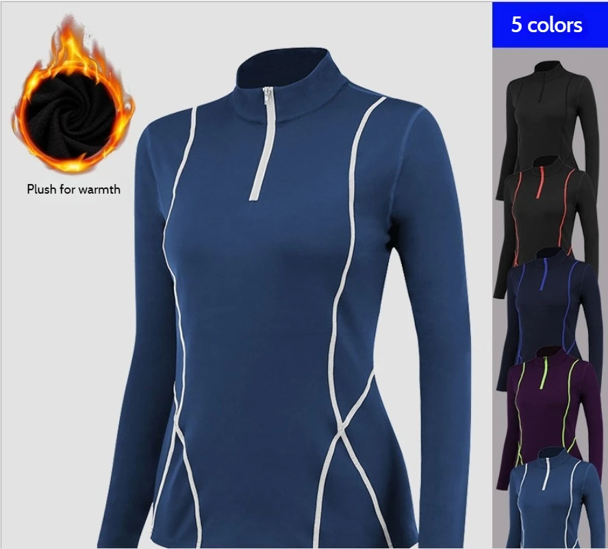 

Women's Thermal Underwear Sets High-collar Winter Fast Dry Long Johns Thermo Underwear Women Shirt Female winter clothes women