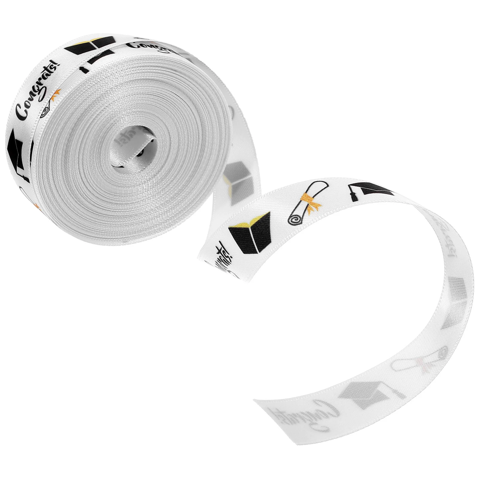 هدية التخرج الشريط لفة DIY الحرف التفاف الزخرفية كعكة مربع التعبئة والتغليف مشرق اللون حزب تفضل غراد زخرفة