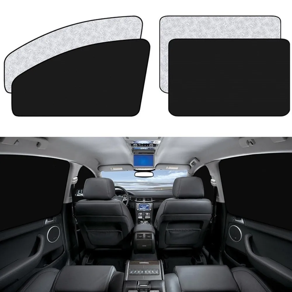 Heat Reduction Car Window Sun Shade Easy Installation Privacy Protection Car Side Window Cover Foldable Magnetic Attachment