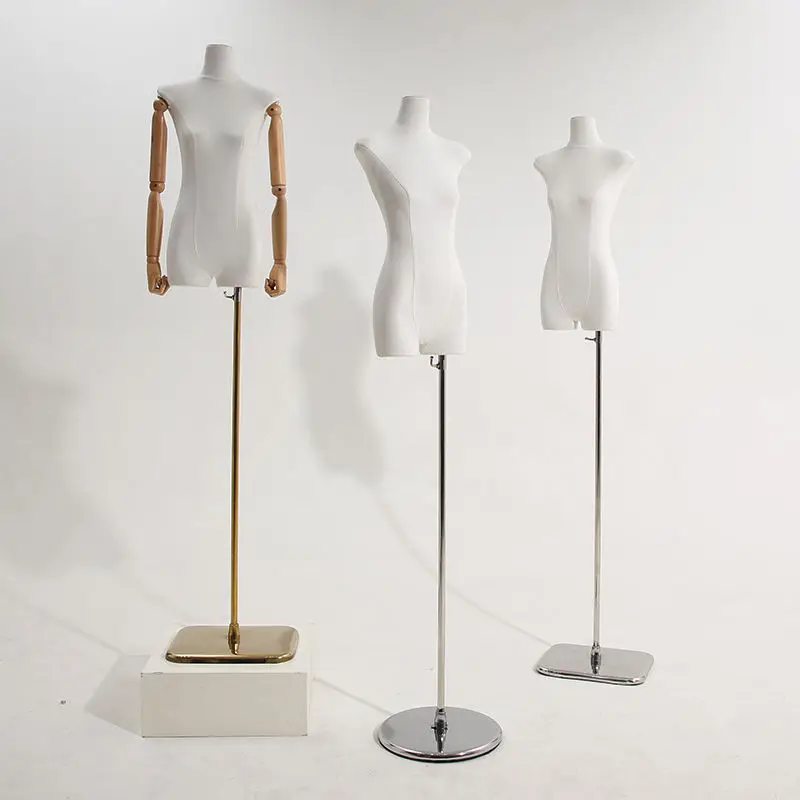 New Korean version flat chest flat body clothing store women's clothing model display shelf window props half body adult table