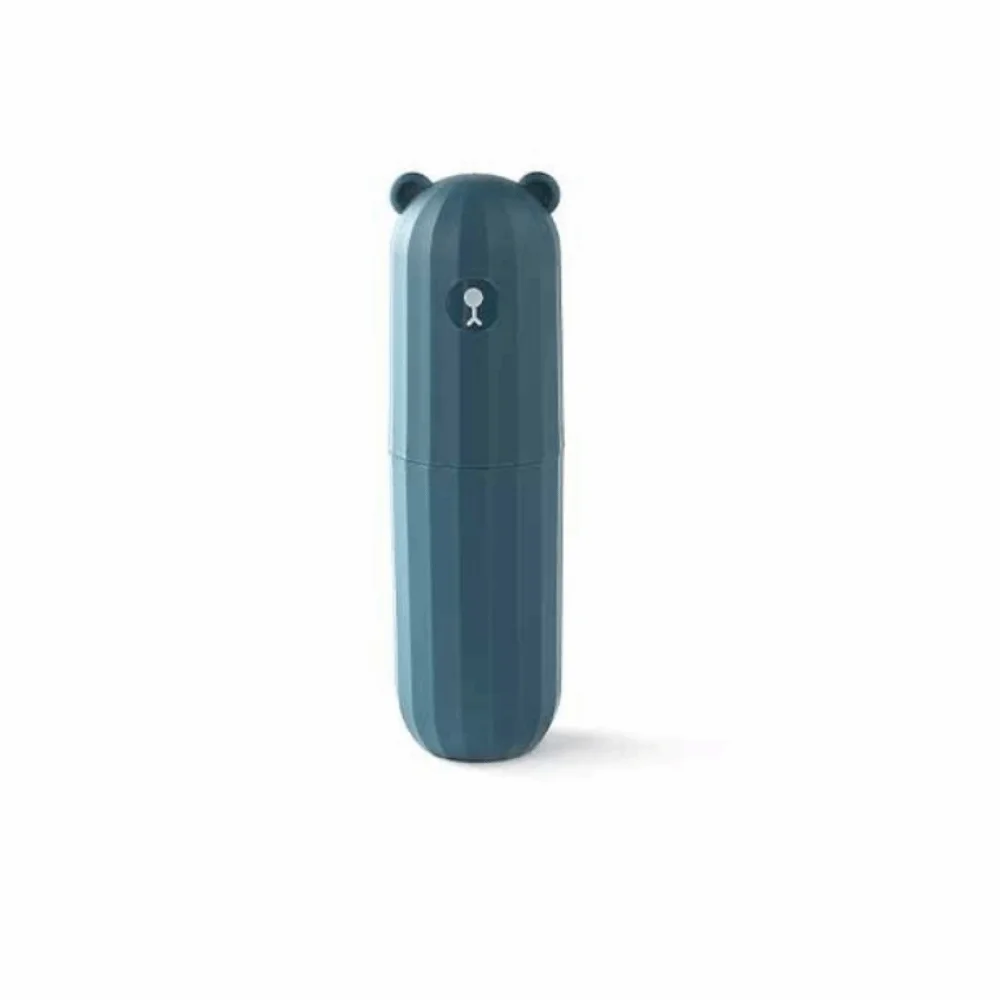 Plastic Travel Toothbrush Cup Large Capacity Waterproof Toothpaste Toothbrush Storage Box Cartoon Bear Dust-proof