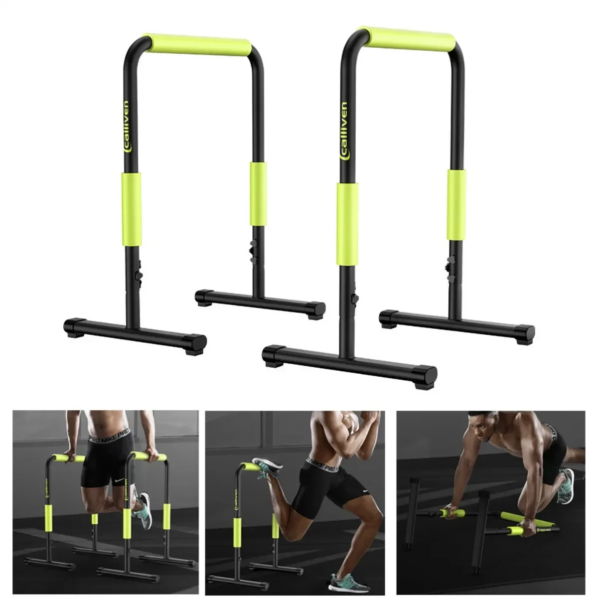 

Fitness Equipment Parallel Horizontal Bars Adjustable Pull Up Bar Stand Push-up Upper Body Exerciser Muscle Strength Training