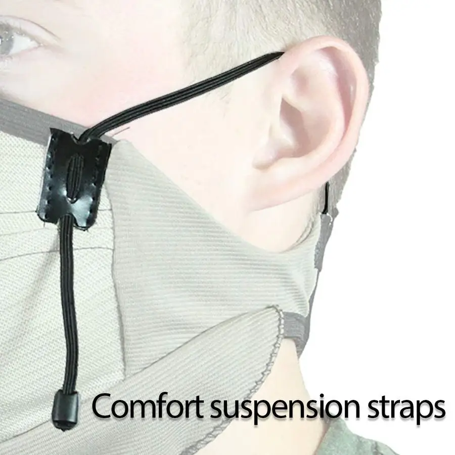 TEK، أقنعة غبار على طراز باندانا مع أشرطة تعليق وصندوق أنف ثلاثي الأبعاد مموه، 20 #4