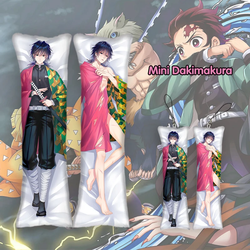 Kimetsu No Yaiba Rengoku Kyoujurou Tomioka Giyuu Keychain Demon Slayer Mini Anime Accessories Body Pillow Bag Pendant Key Chain