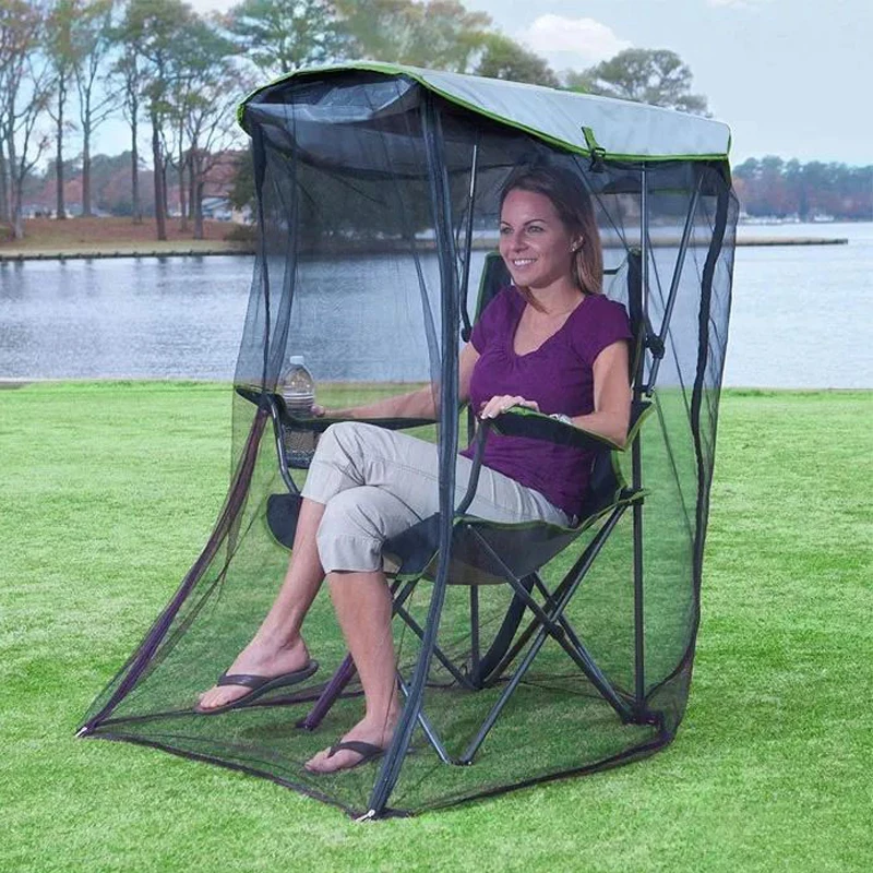 

Foldable Camping Outdoor Swing Mosquito Net for Garden Canopy Chair Fishing Sun Protection Insect Proof Polyester Curtain
