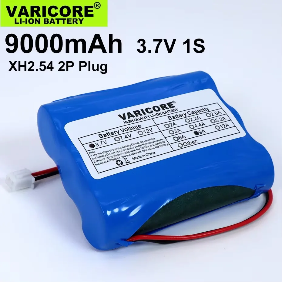 Bateria de lítio com proteção, Pesca Luz LED, Bluetooth Speaker, Emergência DIY Baterias, 3.7V, 1S2600mAh, 5200mAh, 4.2V, 18650
