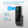 TTLock 지문 스마트 도어락, 야외 게이트 블루투스 비밀번호, 13.56MHz IC 카드 데드볼트 잠금, 기계식 키, IP65 방수 2
